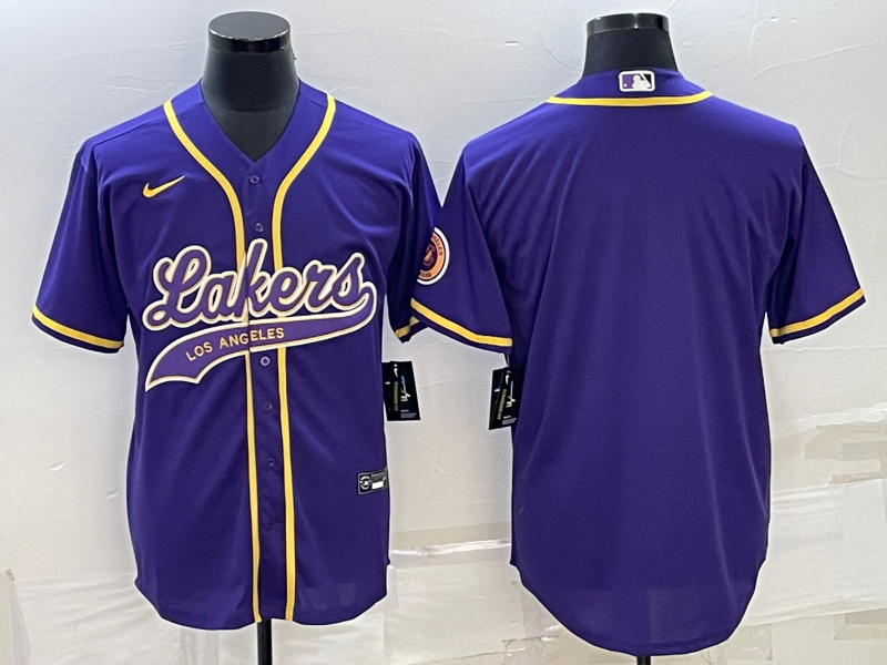 Nike 2023 Men Los Angeles Lakers Blank purple NBA Jersey style 8->los angeles lakers->NBA Jersey